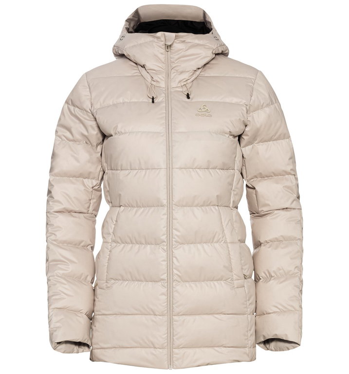Odlo Winterjacke Severin N-Thermic Insulated Hooded (wasserabweisend, winddicht, atmungsaktiv) beige Damen